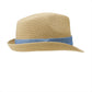 Faux Straw Fedora Hat (UV Protection)