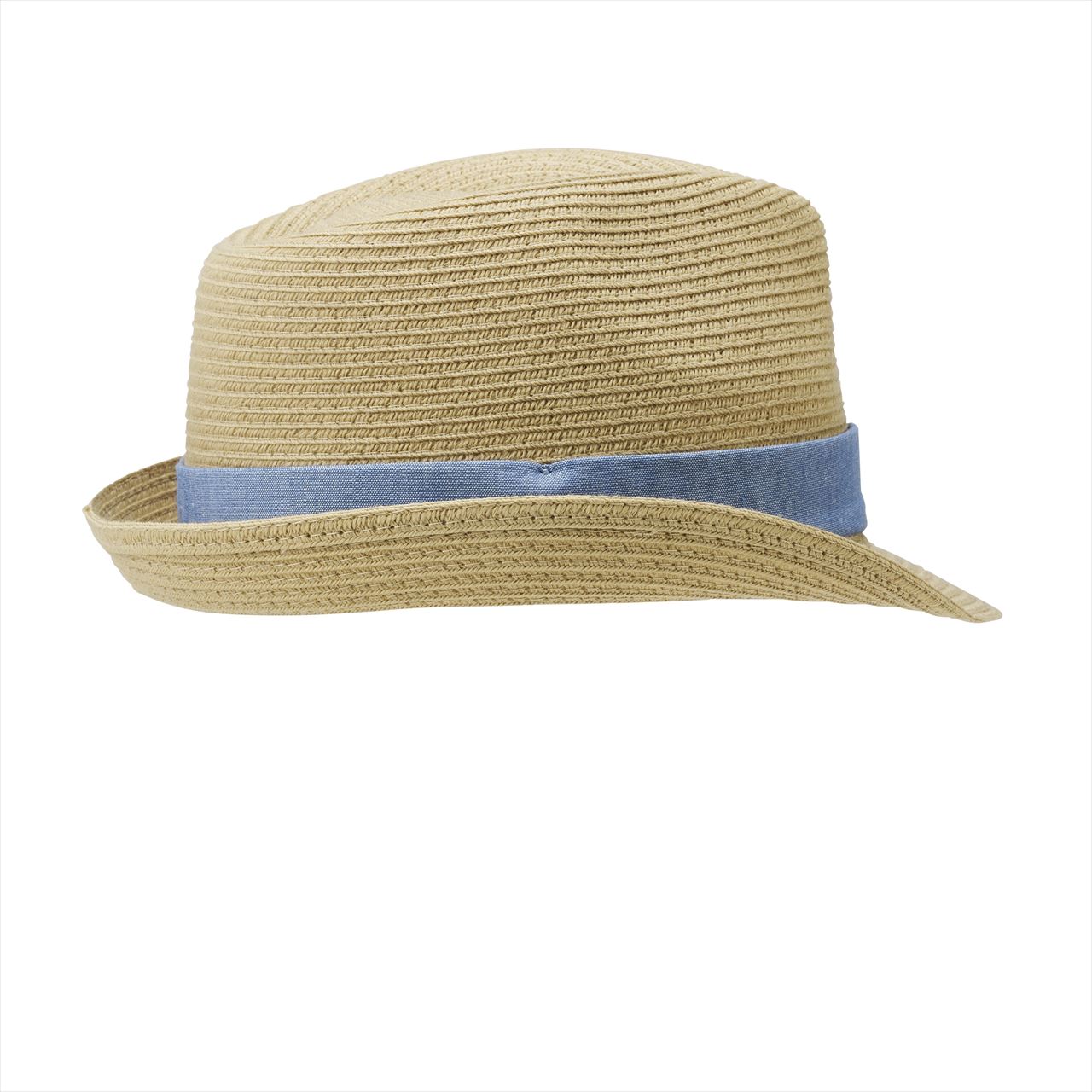 Faux Straw Fedora Hat (UV Protection)