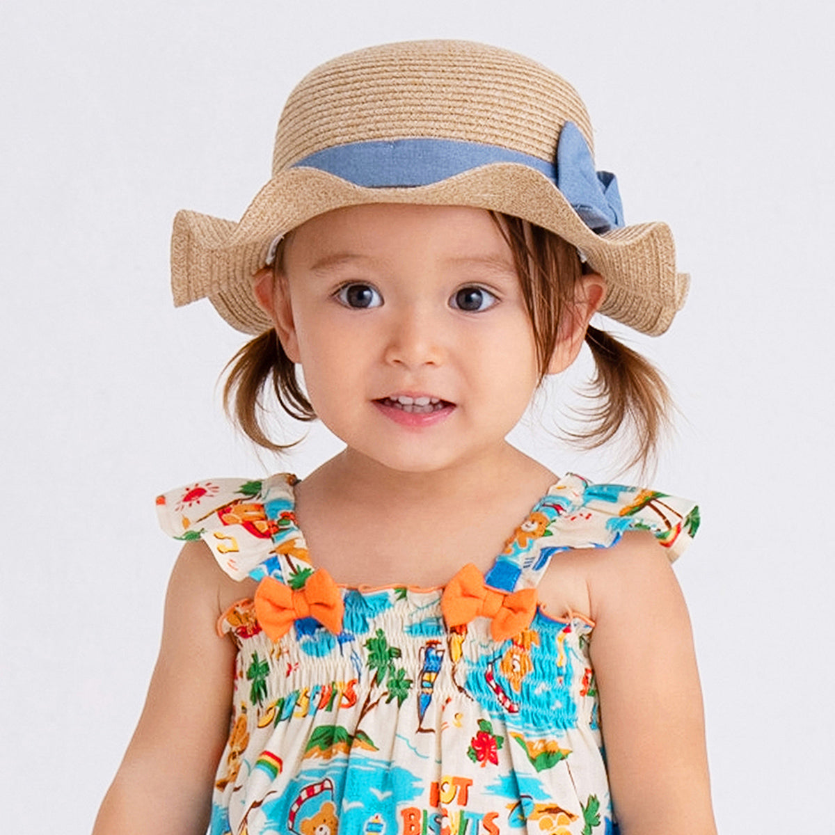 Faux Straw Sun Hat (UV Protection)