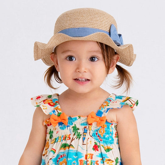 Faux Straw Sun Hat (UV Protection)