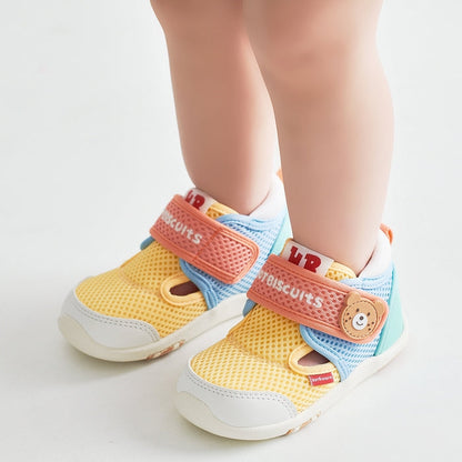 Double Raschel First Walker Shoes - Soda Pop