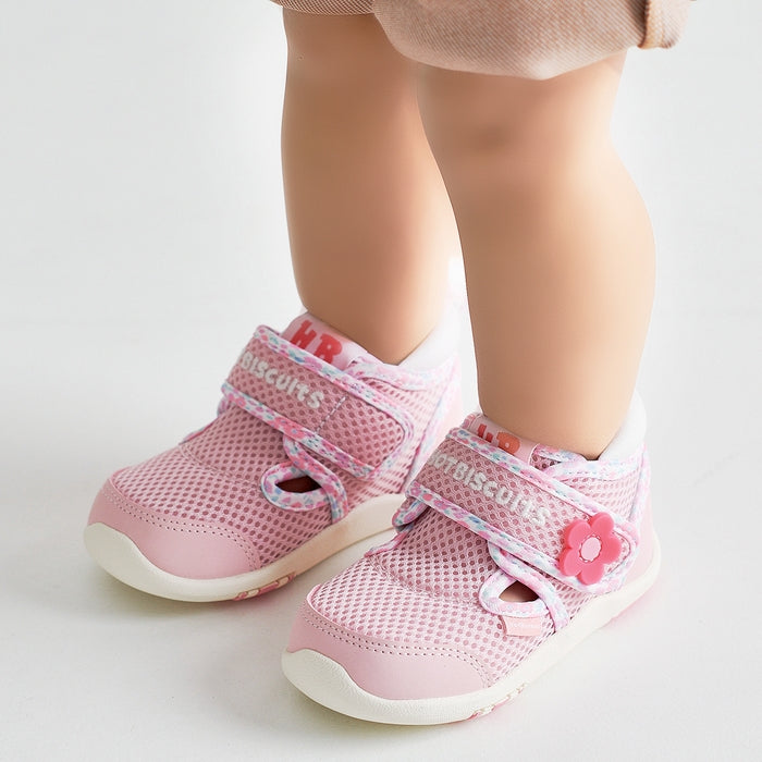 Double Raschel First Walker Shoes - Soda Pop