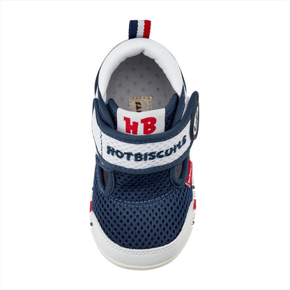 Double Raschel Mesh First Walker Shoes - Marine