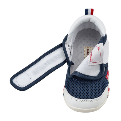 Double Raschel Mesh First Walker Shoes - Marine