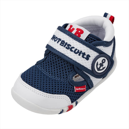 Double Raschel Mesh First Walker Shoes - Marine