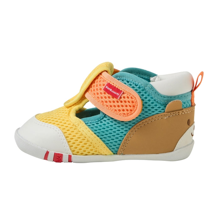 Double Raschel First Walker Shoes - Pastel Splash