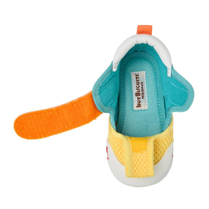 Double Raschel First Walker Shoes - Pastel Splash