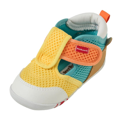 Double Raschel First Walker Shoes - Pastel Splash