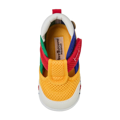 Double Raschel First Walker Shoes - Pastel Splash