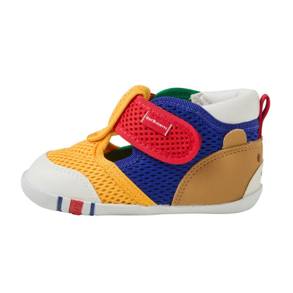 Double Raschel First Walker Shoes - Pastel Splash