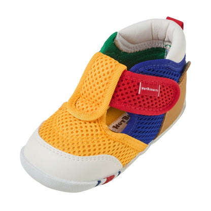 Double Raschel First Walker Shoes - Pastel Splash