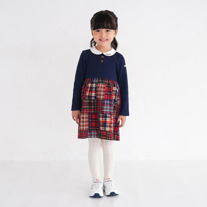 Patchwork Plaid Dress