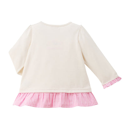 Cabbit × Flower Ruffle Long-Sleeve Tee