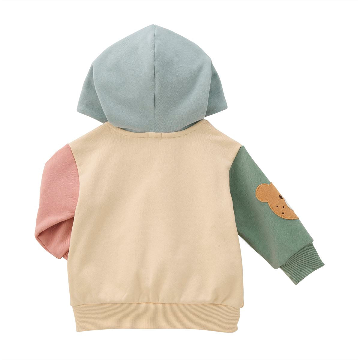 Beans-Style Pastel Block Hoodie