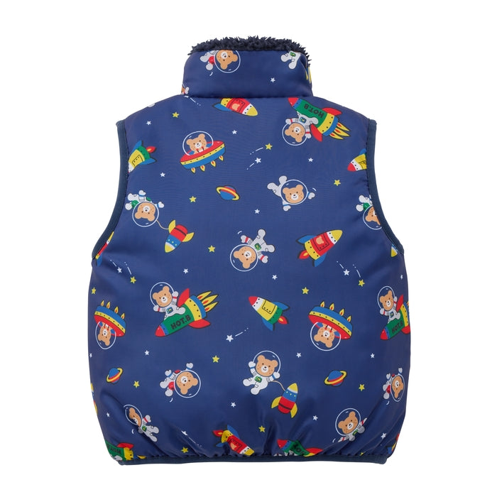 Beans All-Over Reversible Boa Fleece Vest