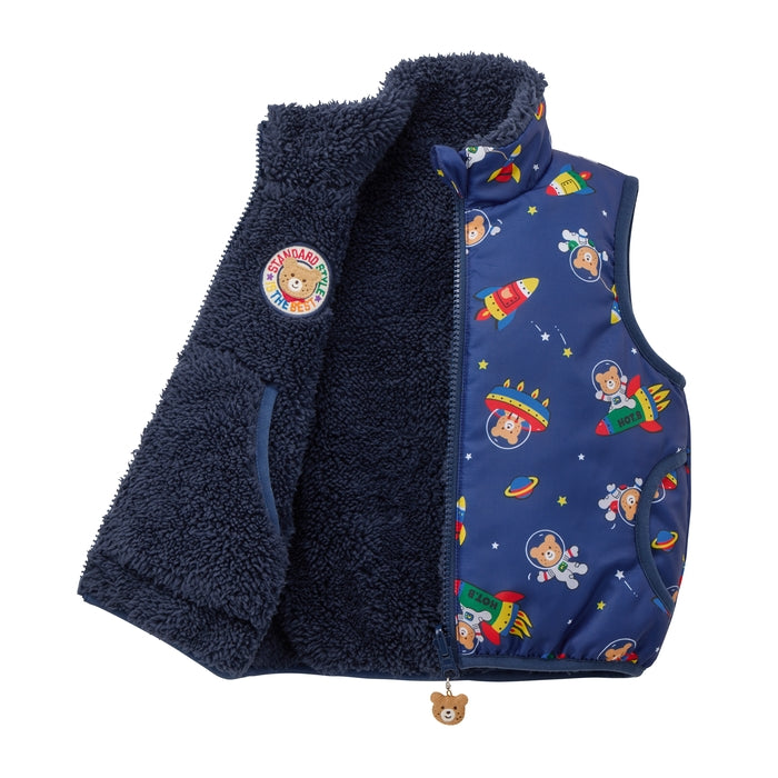 Beans All-Over Reversible Boa Fleece Vest