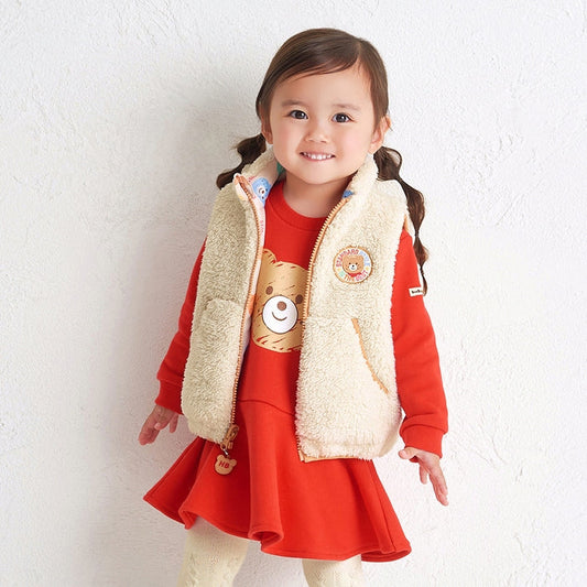 Beans All-Over Reversible Boa Fleece Vest