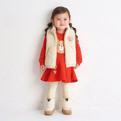 Beans All-Over Reversible Boa Fleece Vest