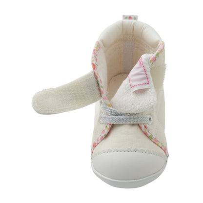 Fine Floral First Walker Shoes