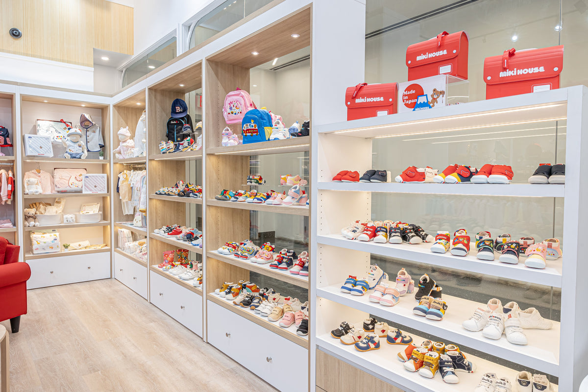 A closer look inside the MIKI HOUSE Tangram boutique