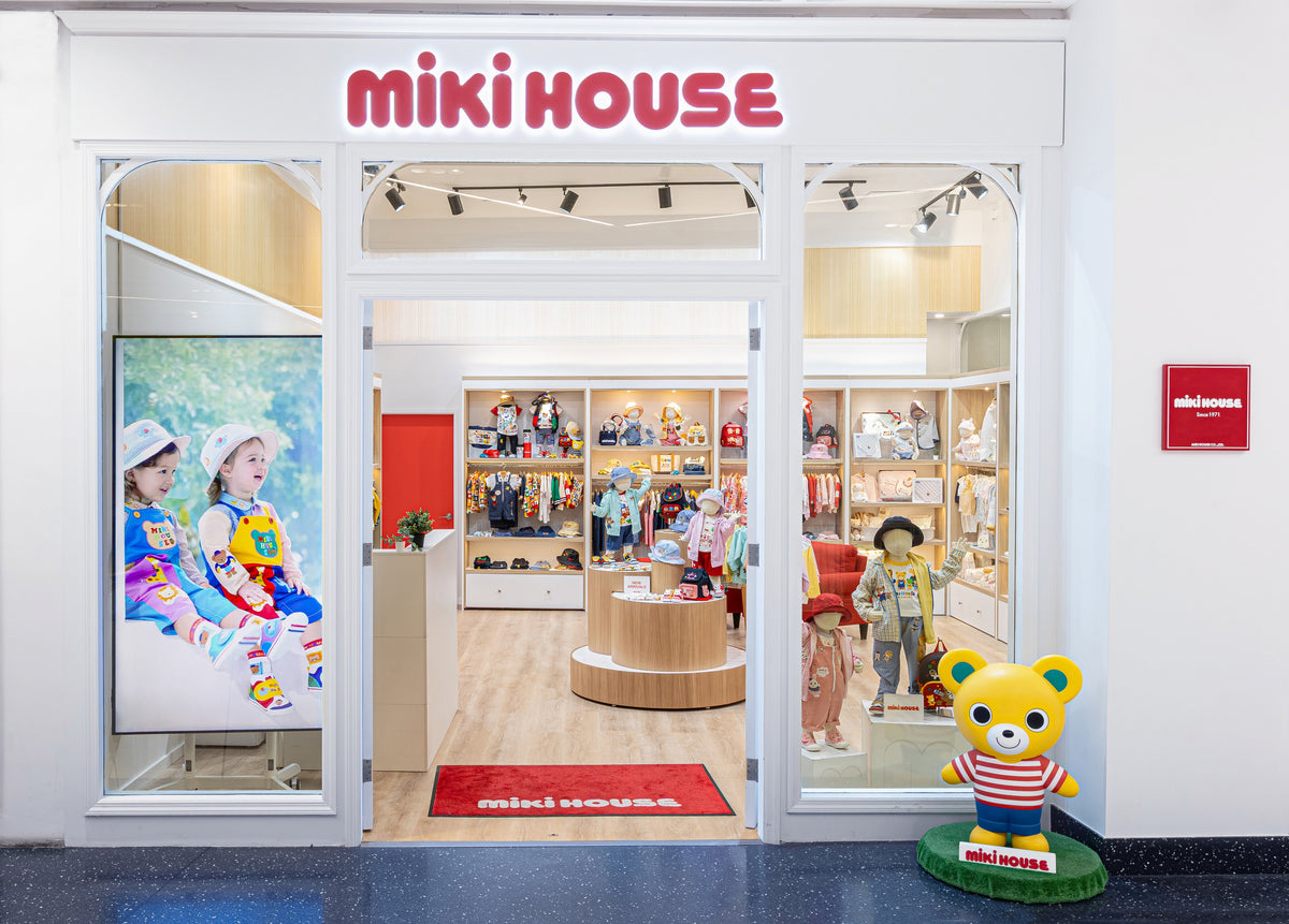 MIKI HOUSE boutique entrance at Tangram in Flushing