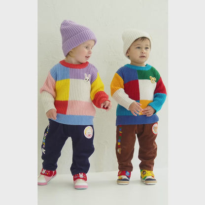 Pucchi's Knit Cord Logo Pants