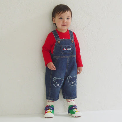 MIKI HOUSE Bear Overalls