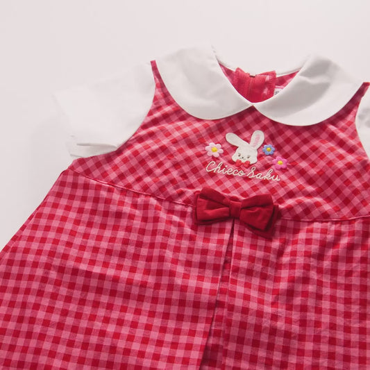 Sweet Gingham Ribbon Dress