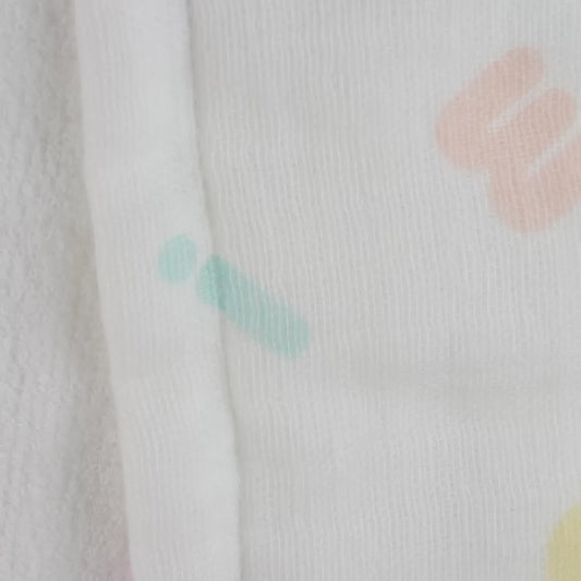 Pastel Logo Gauze Bath Poncho & Mini Towel Set (Gift Box Included)