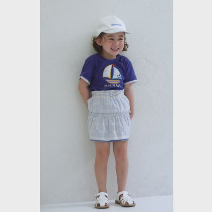 MIKI HOUSE Plaid Cap (UV Protection)