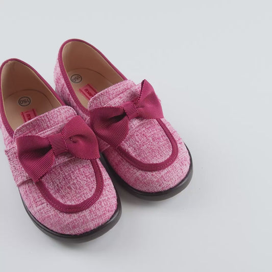 Sweet Strawberry Tweed Loafers