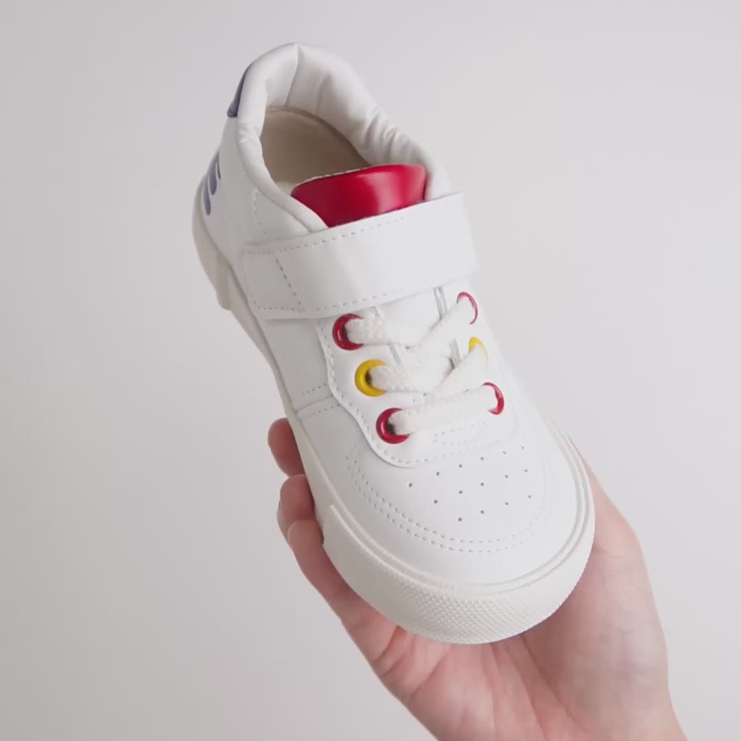 Color Pop Logo Sneakers for Kids
