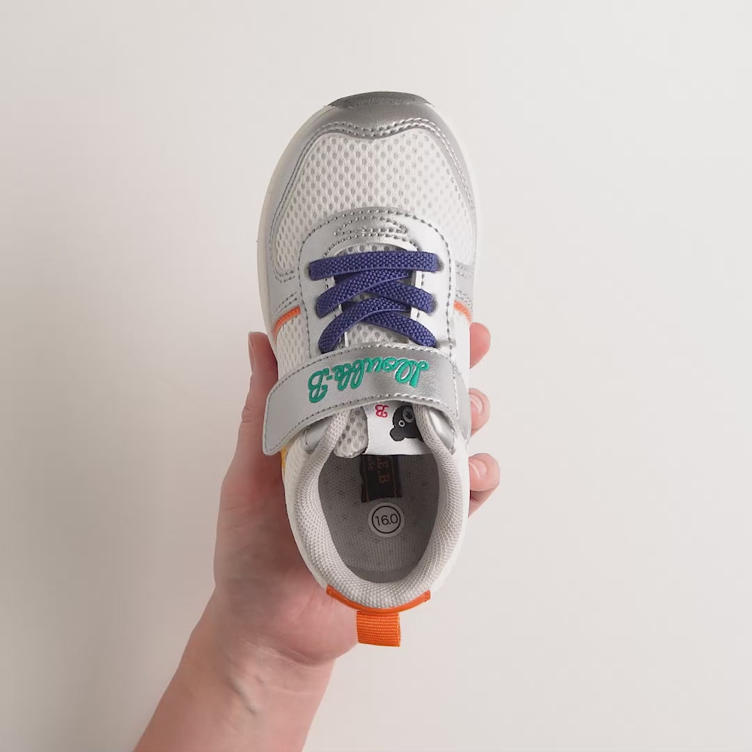 Double Raschel Sneakers for Kids - Silver Breeze