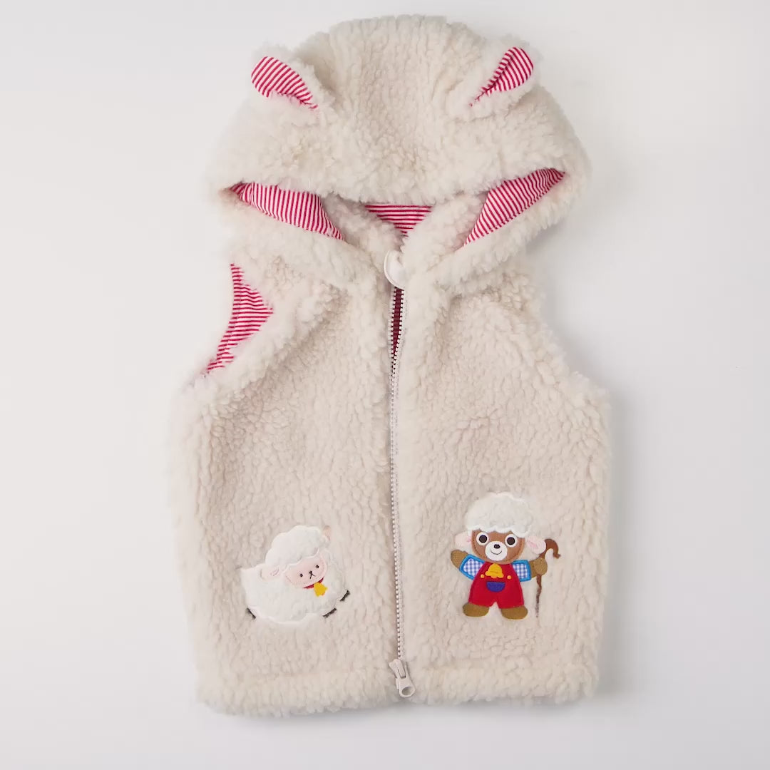 Little Lamb Zodiac Hooded Vest