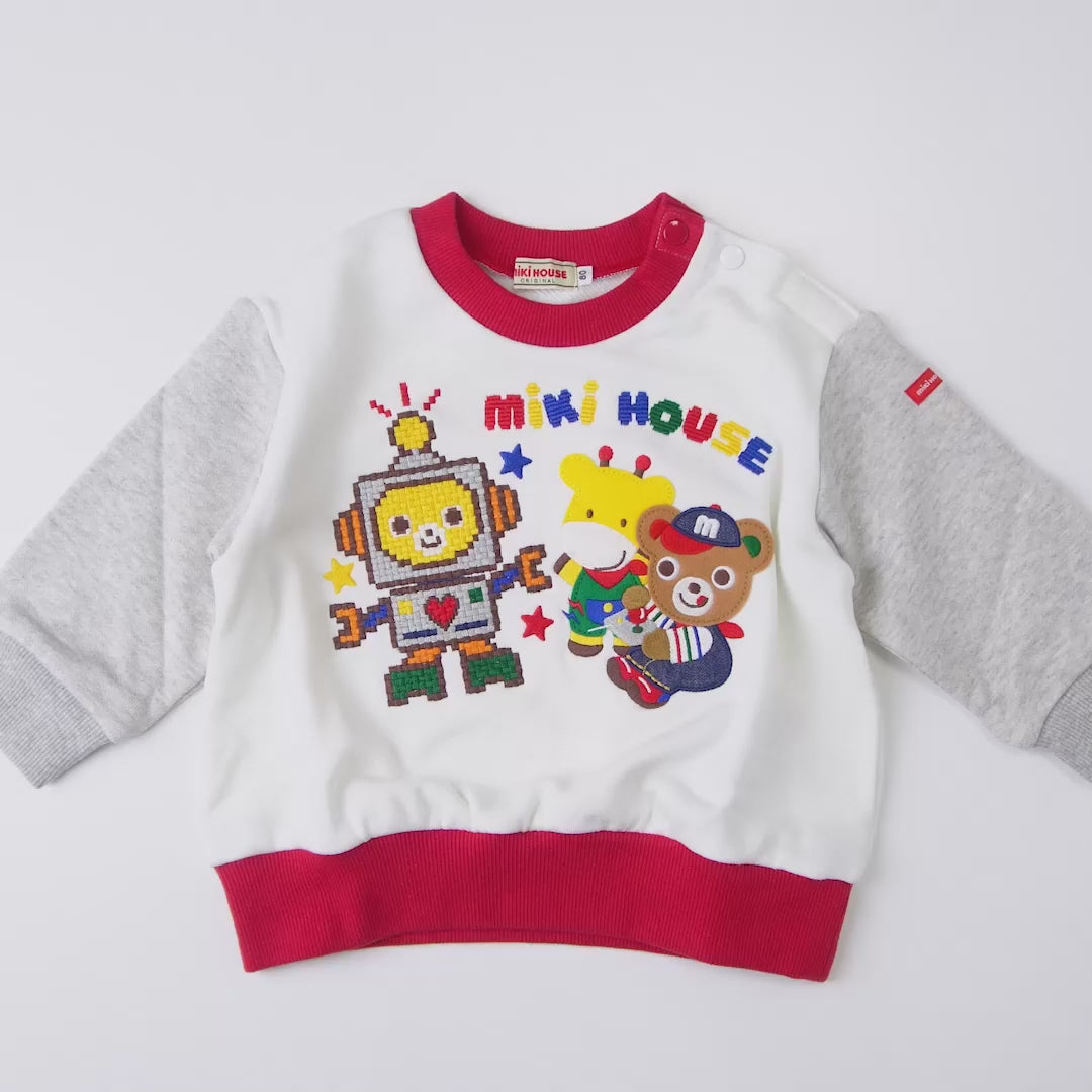 Retro Game Robot Sweatshirt