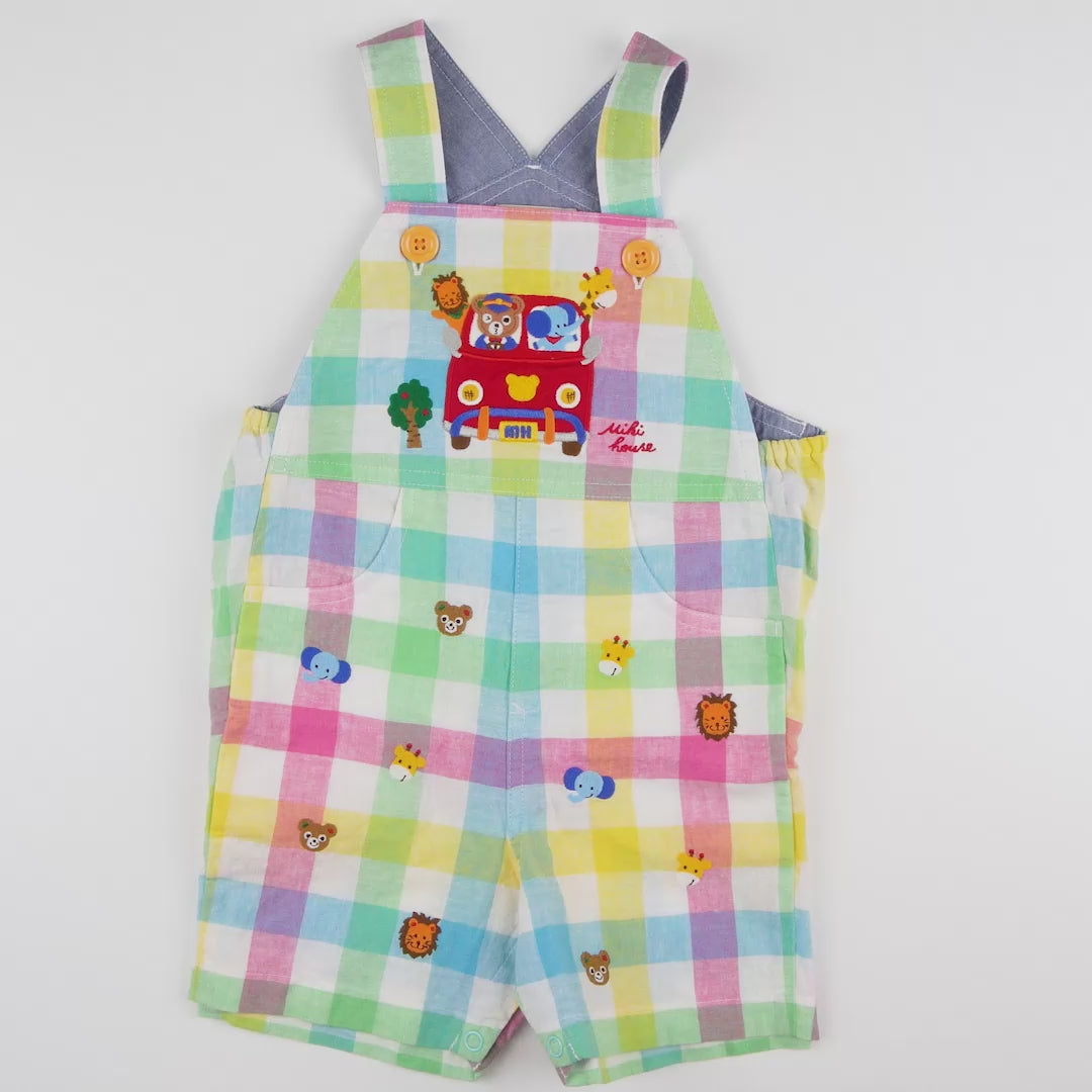 Pucchi’s Gingham Bus Overalls