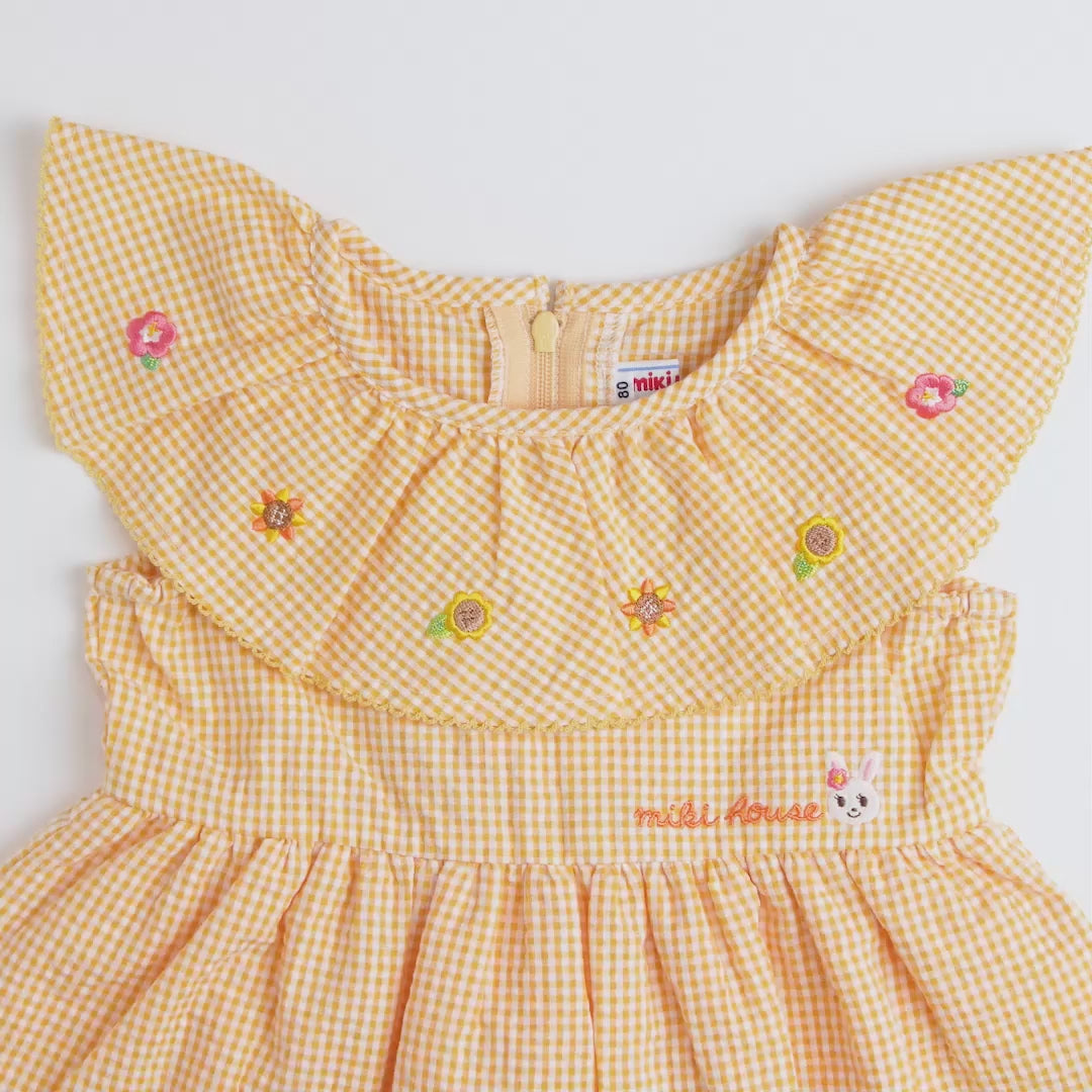 Usako’s Sunflower Gingham Dress