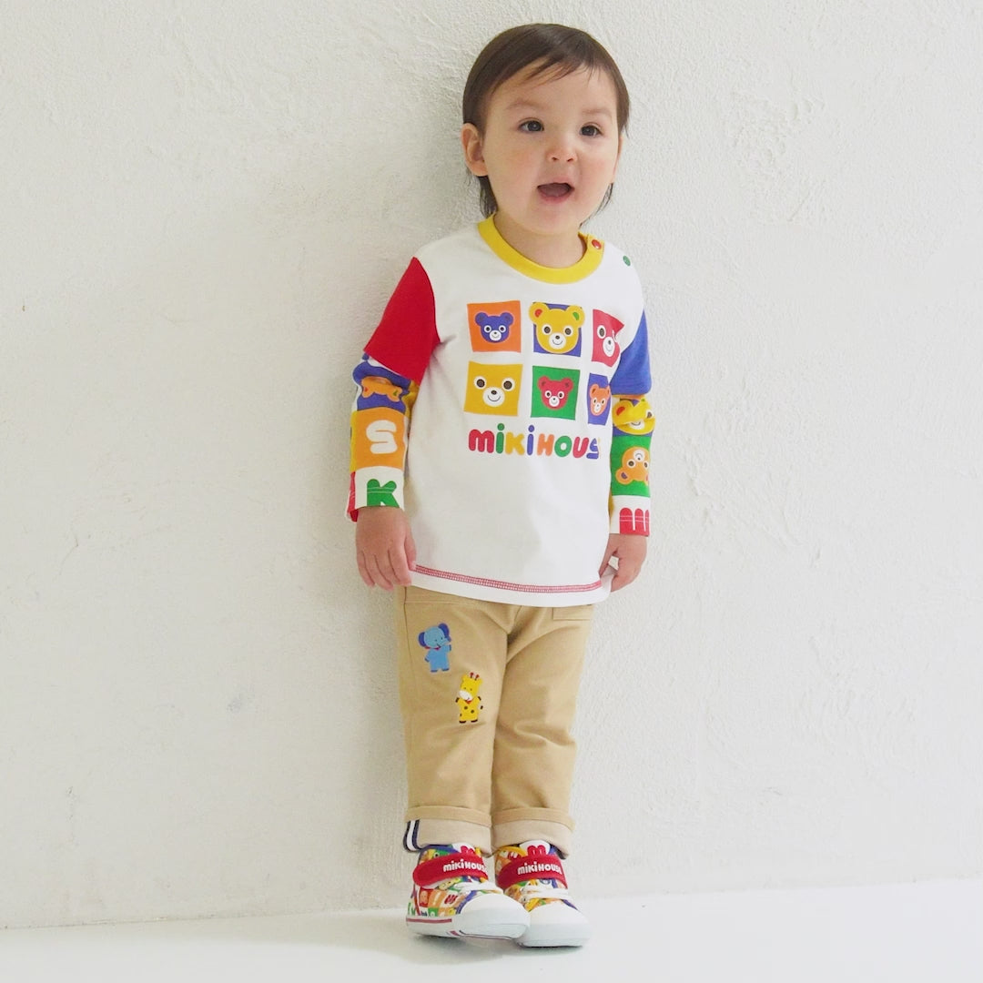 Logo Blocks Long-Sleeve Shirt – MIKI HOUSE USA