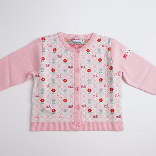 Heritage Monogram Bunny Knit Cardigan