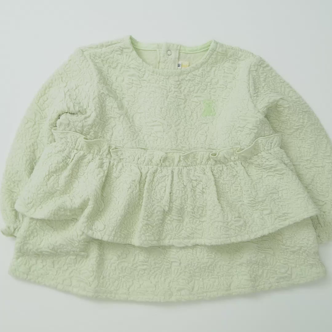 Teddy Bear Emblem Puffy Jacquard Tee