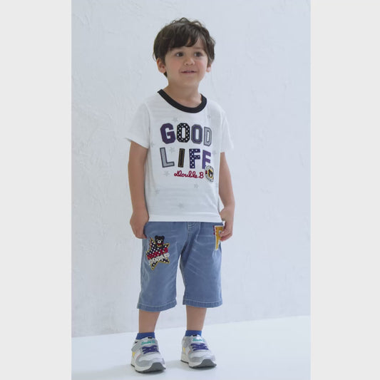Double Raschel Sneakers for Kids - Silver Breeze