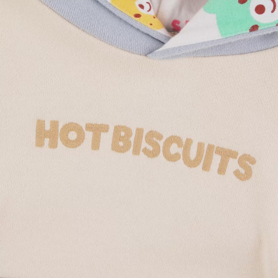 Beans-Style Pastel Block Hoodie