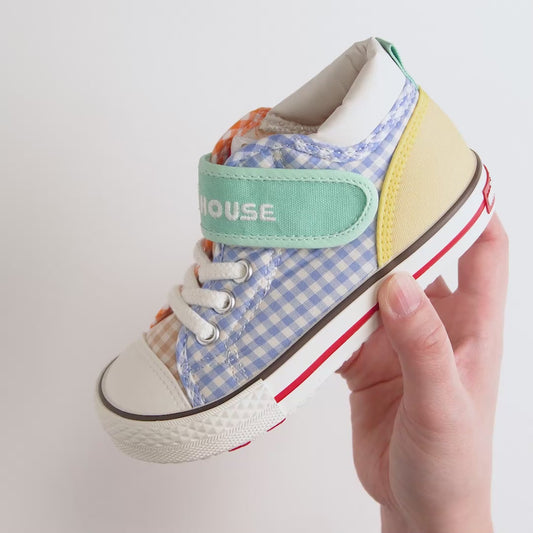 Pastel Gingham Sneakers for Kids