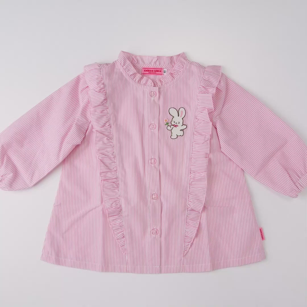 Sparkling Snow Crystal Frill Blouse