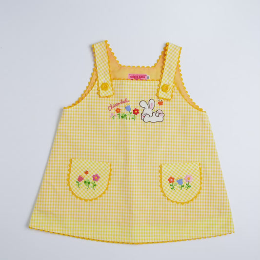 Lucky Clover Gingham Jumper Skirt