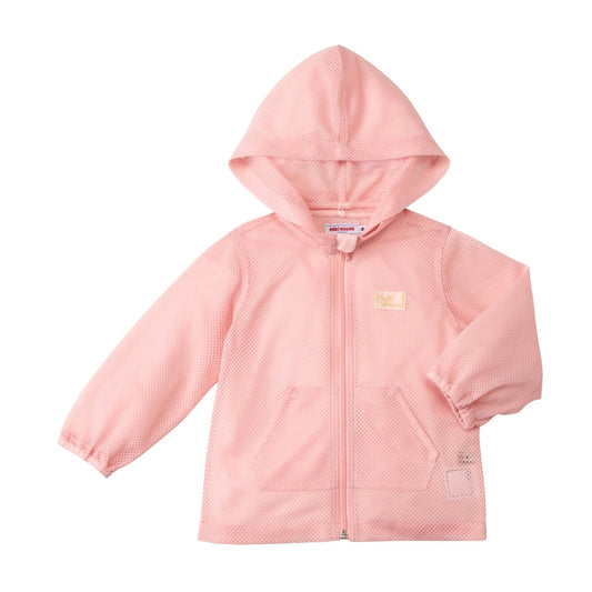 Mesh jacket with Insect Shield in Sakura Pink - MIKI HOUSE USA