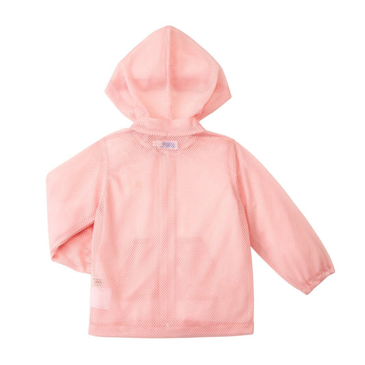 Mesh jacket with Insect Shield in Sakura Pink - MIKI HOUSE USA