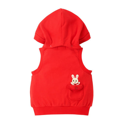 Bunny Hooded Vest - MIKI HOUSE USA