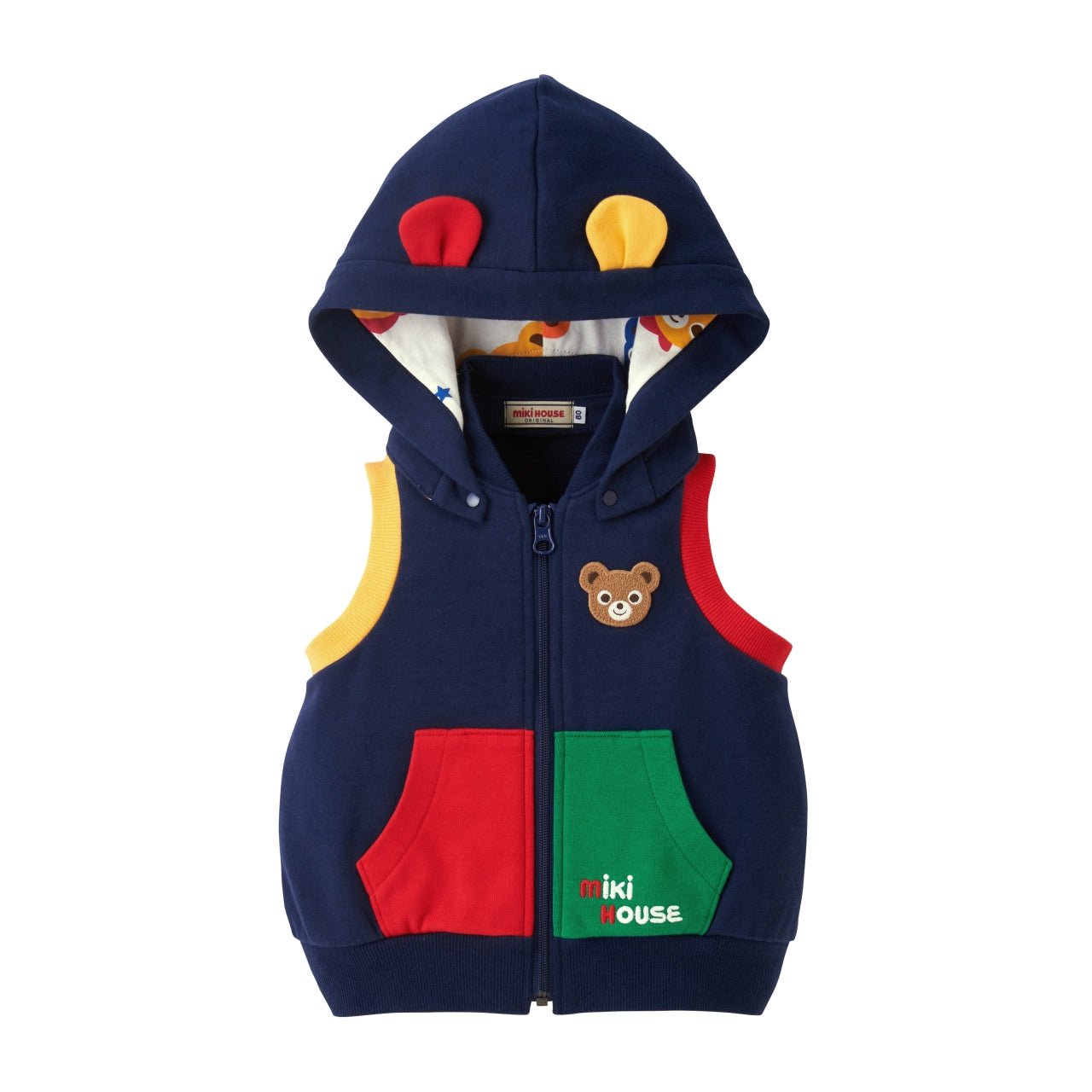 Bear Hooded Vest - MIKI HOUSE USA