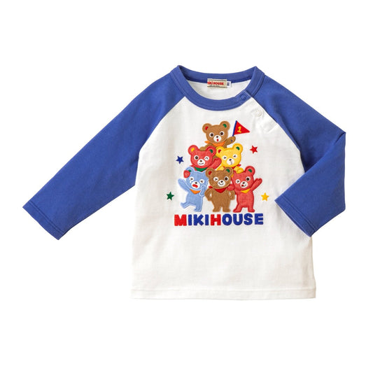 Bear Crew Raglan Tee - MIKI HOUSE USA